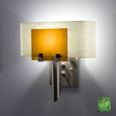 Incadescent Wall Sconce - Curved Back White